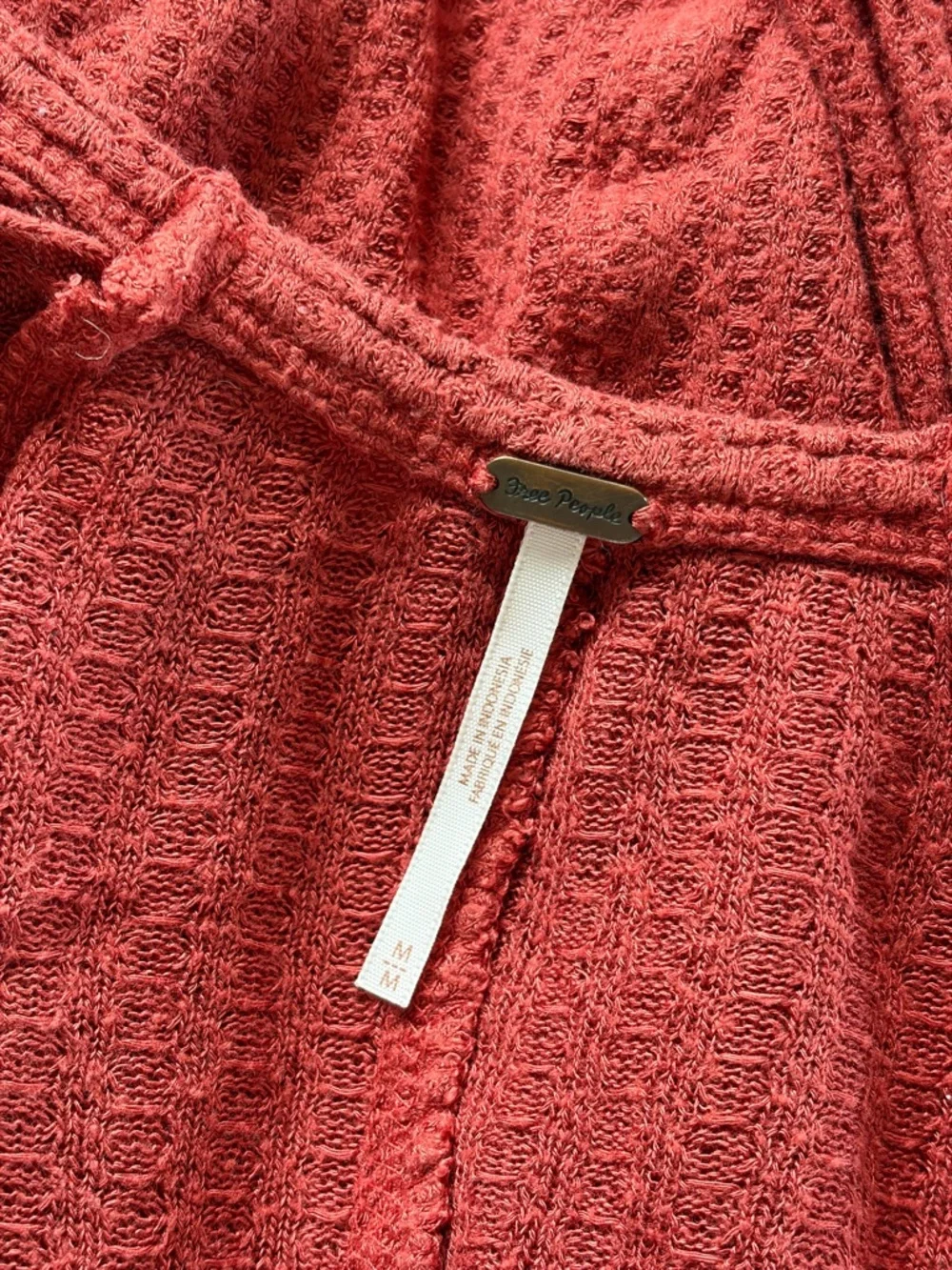 Free People Ventura Waffle Knit Thermal Tee